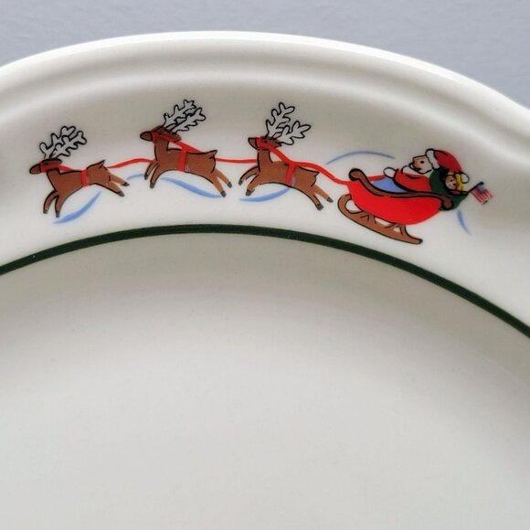 Pfaltzgraff Snow Village Luncheon Plate, Set of 2, c.1990s - Picture 6 of 11